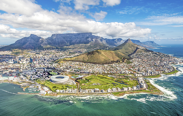 Cape Town, South Africa cityscape panorama