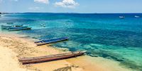 Boats on the beach of Kupang, Indonesia