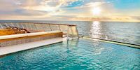 View from the Infinity Pool on board Viking ocean vessel