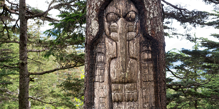 Tlingit Clan Tree Carvings