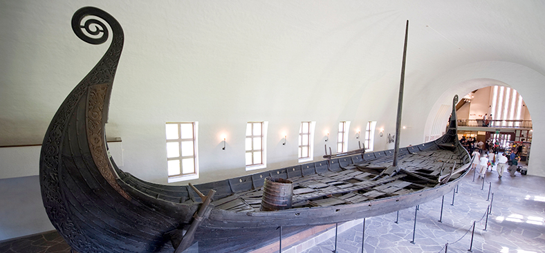 Oseberg Ship inside the Viking Ship Museum
