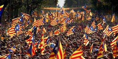 Catalonian independence parade